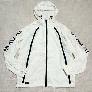 HBX 10.Deep White Triple Zip Nylon Shell Jacket Windbreaker Men’s XL